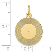 10k Record Album Charm-10A0564/L