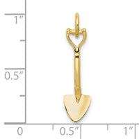 10k 3-D Spade Charm-10A2140