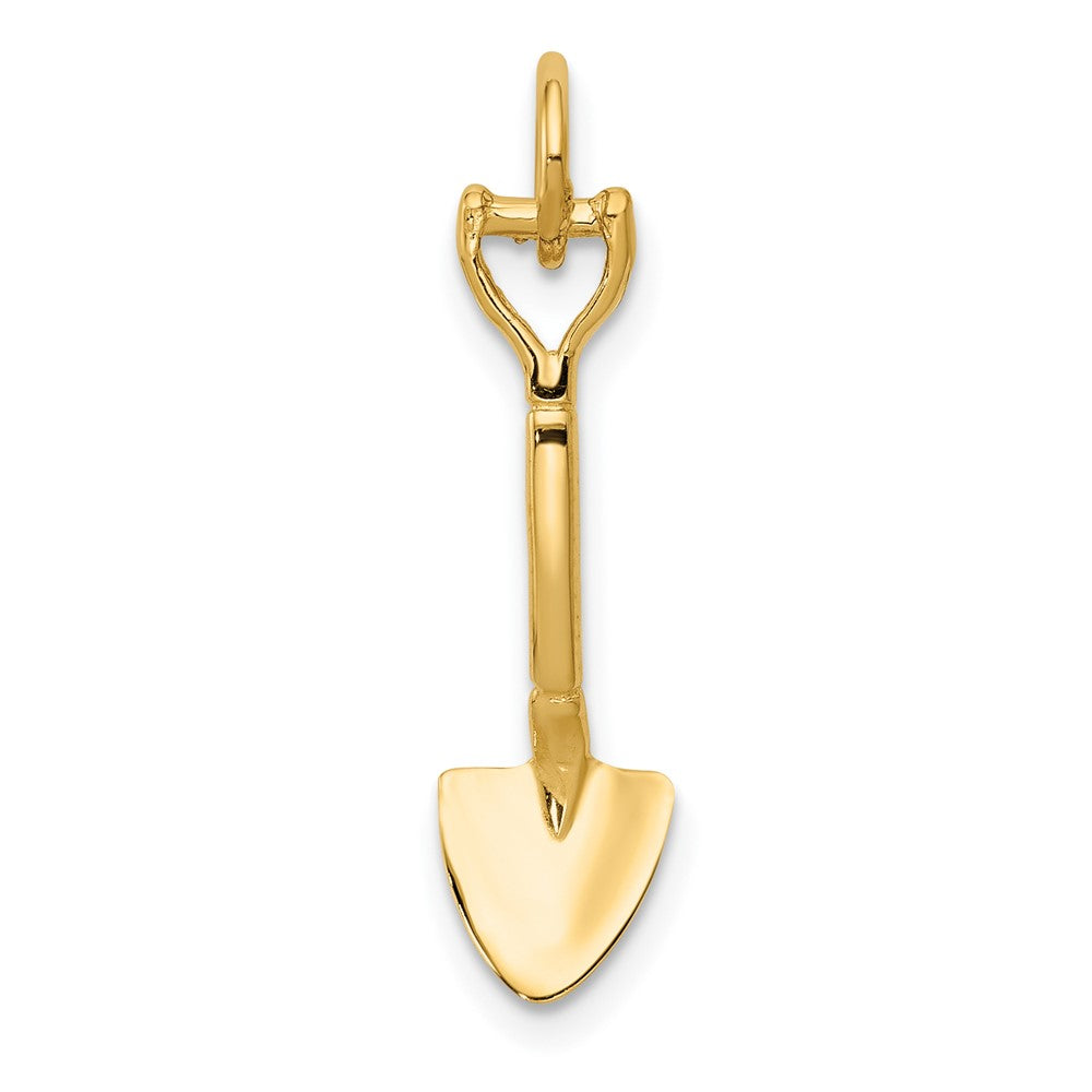 10k 3-D Spade Charm-10A2140