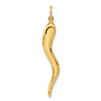 10k Large Italian Horn Charm-10A2699