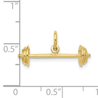 10k Barbell Charm-10A9091