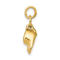 10k Polished Baby Shoes Charm-10A9281