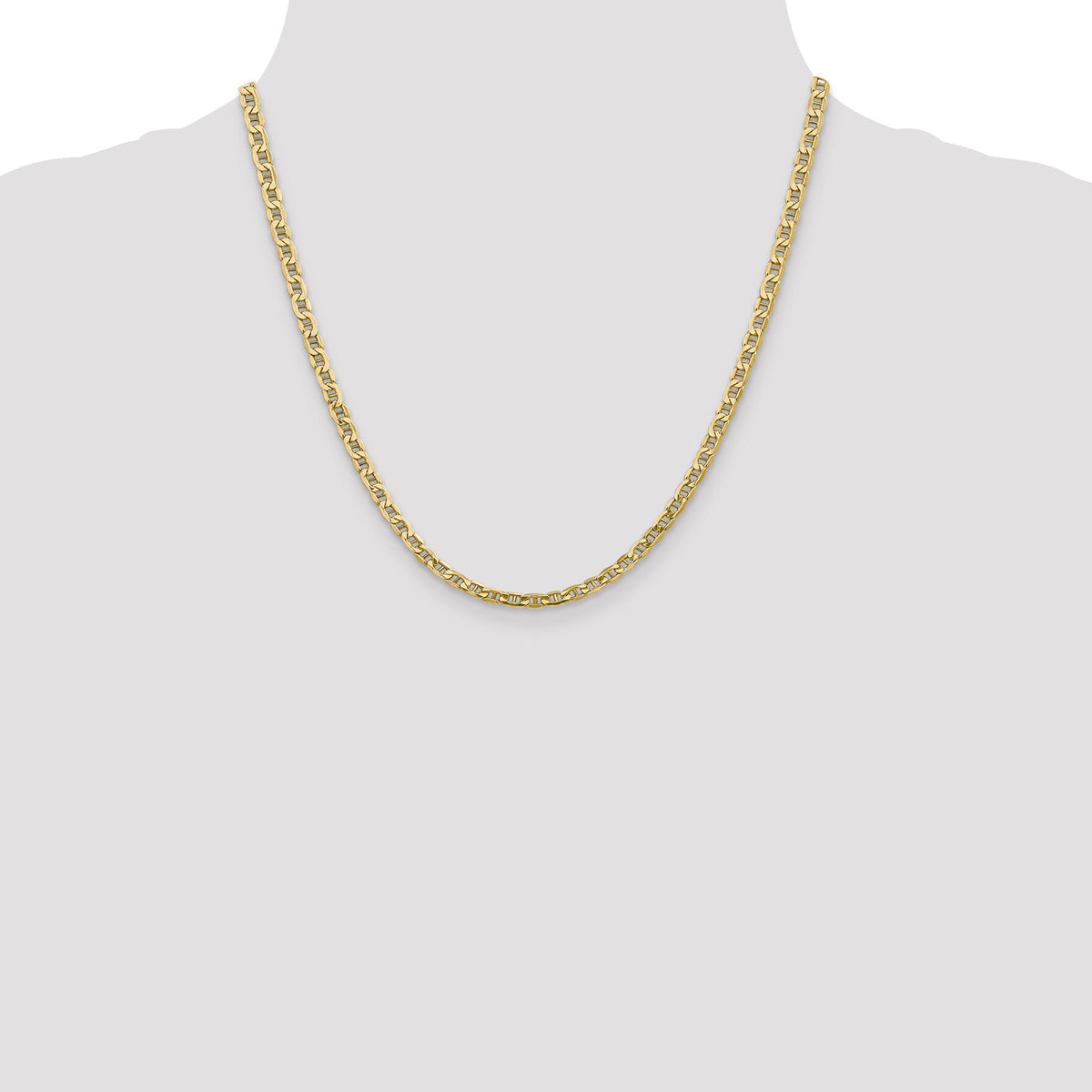 10k 4mm Semi-Solid Anchor Chain-10BC100-20
