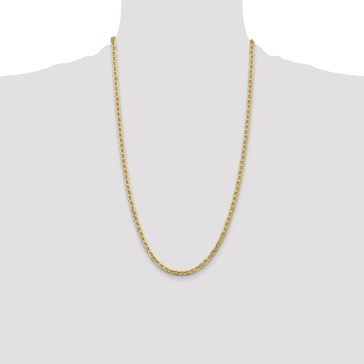 10k 4mm Semi-Solid Anchor Chain-10BC100-26