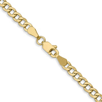10k 3.35mm Semi-Solid Curb Link Chain-10BC106-24