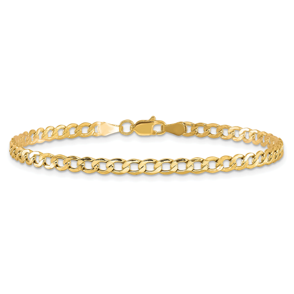 10k 3.35mm Semi-Solid Curb Link Chain-10BC106-9