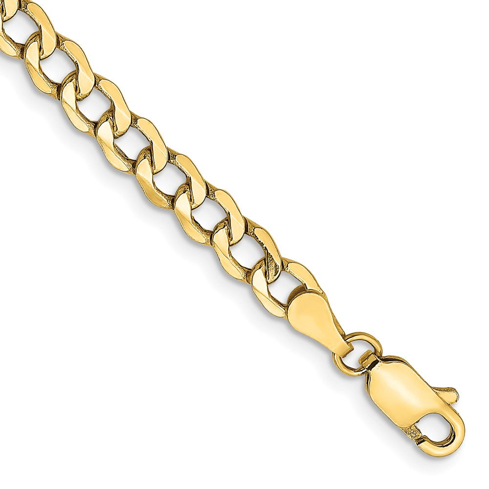 10k 4.3mm Semi-Solid Curb Link Chain-10BC107-7