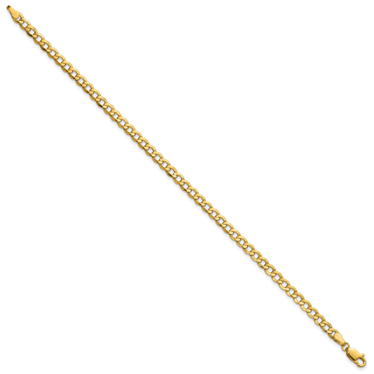 10k 4.3mm Semi-Solid Curb Link Chain-10BC107-9