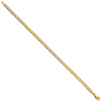 10k 4.3mm Semi-Solid Curb Link Chain-10BC107-9