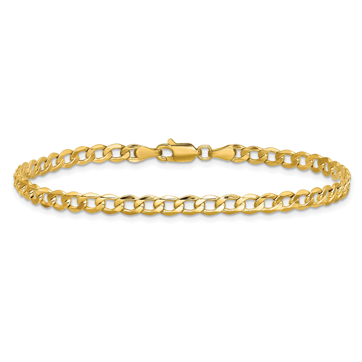 10k 4.3mm Semi-Solid Curb Link Chain-10BC107-8