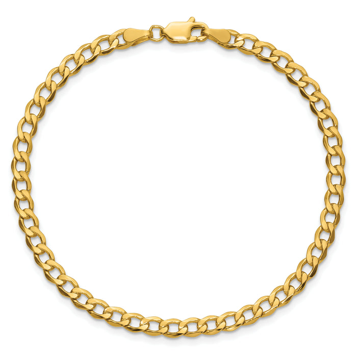 10k 4.3mm Semi-Solid Curb Link Chain-10BC107-9