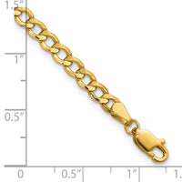 10k 4.3mm Semi-Solid Curb Link Chain-10BC107-9