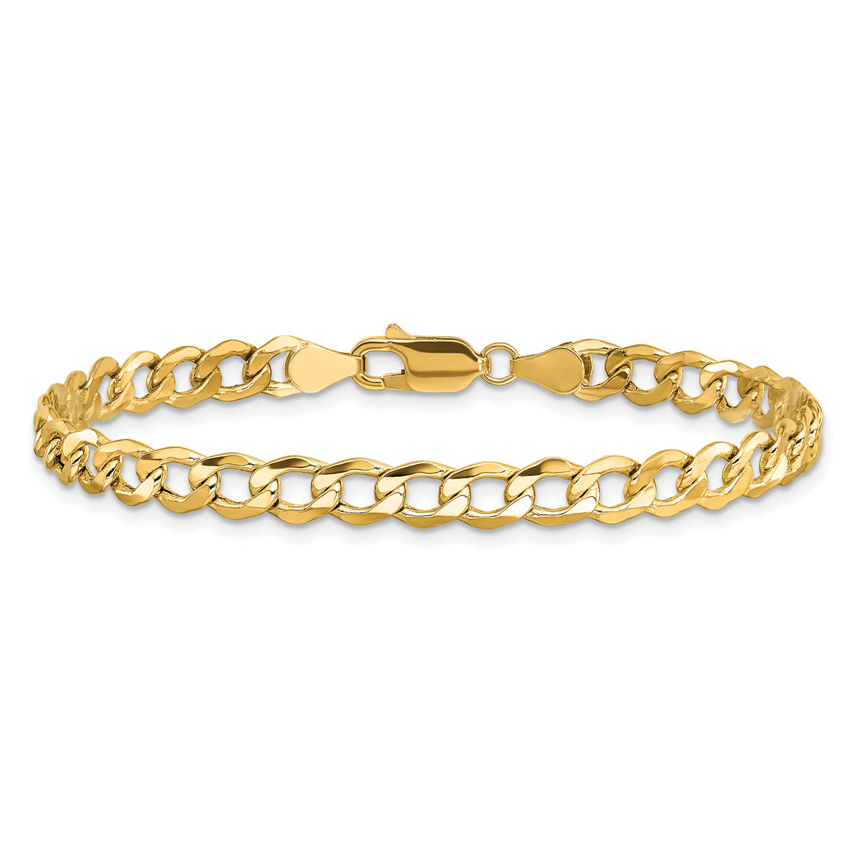 10k 5.25mm Semi-Solid Curb Link Chain-10BC108-8