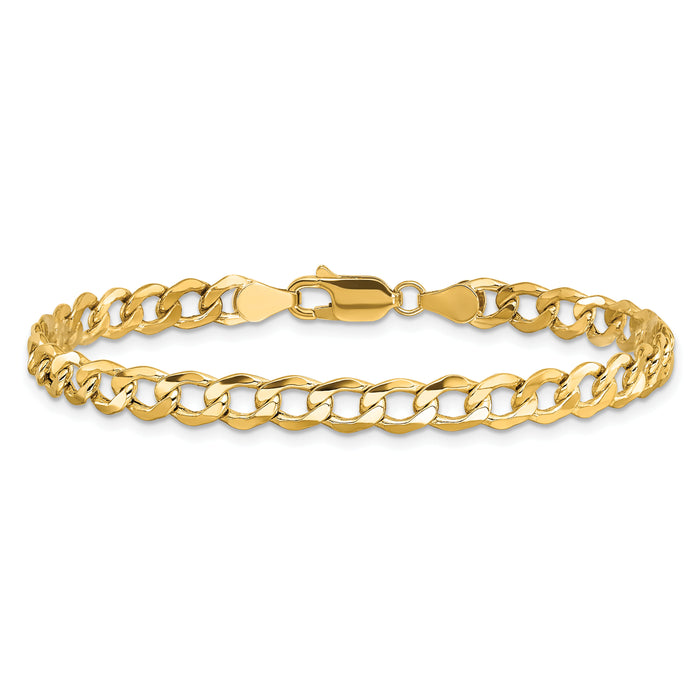 10k 5.25mm Semi-Solid Curb Link Chain-10BC108-9