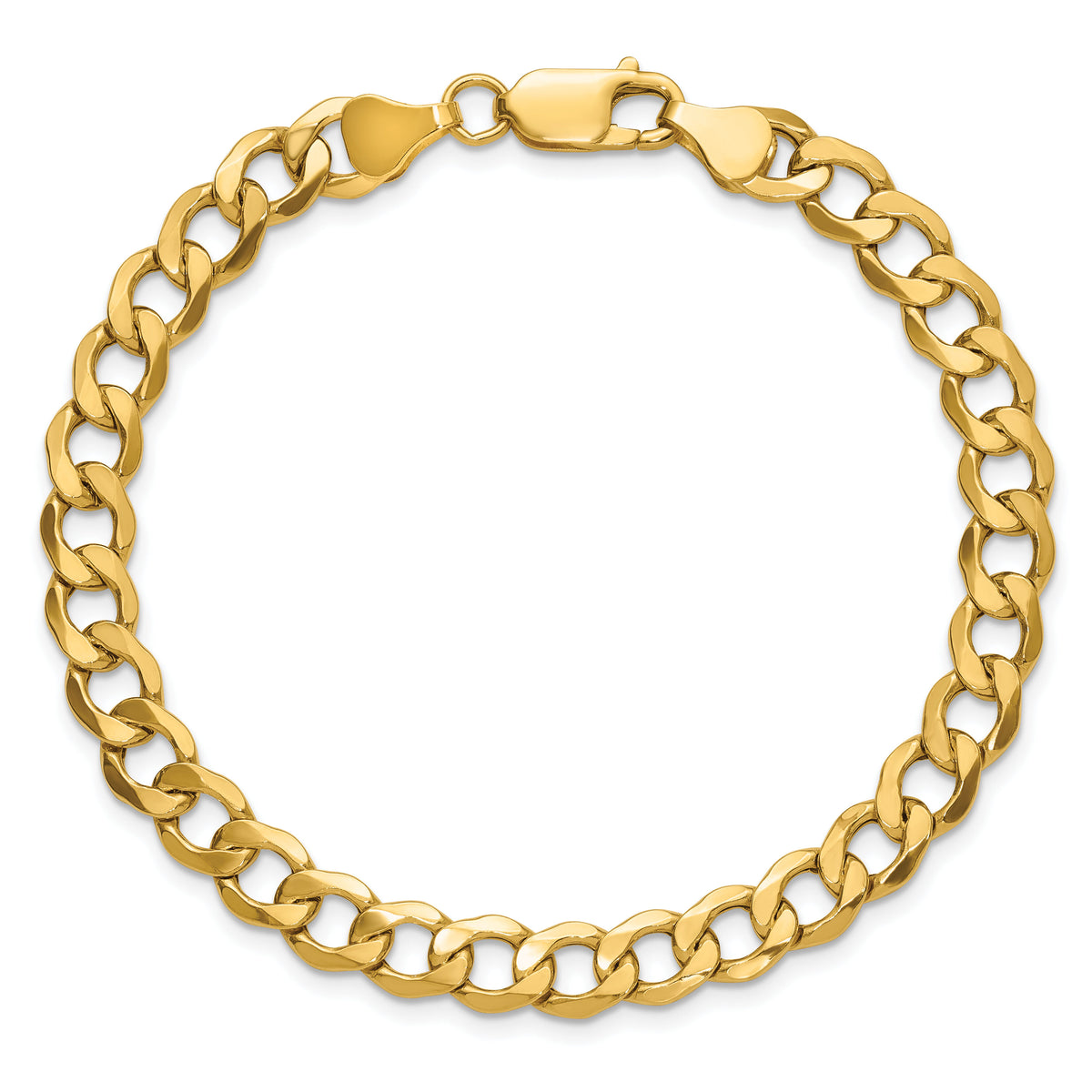 10k 6.5mm Semi-Solid Curb Link Chain-10BC109-8