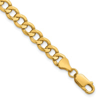 10k 6.5mm Semi-Solid Curb Link Chain-10BC109-20