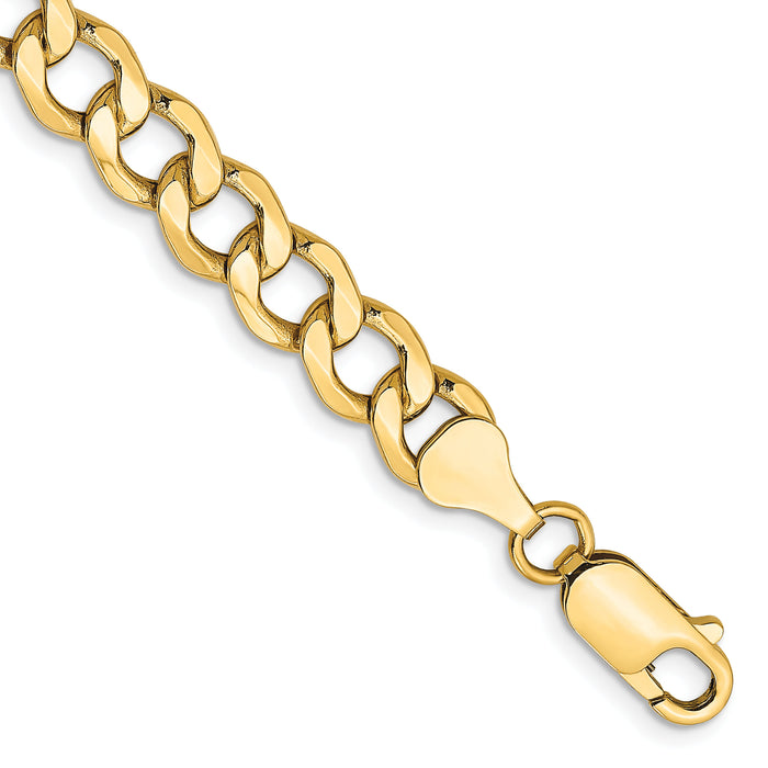 10k 7mm Semi-Solid Curb Link Chain-10BC110-8