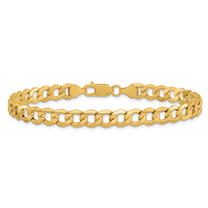10k 7mm Semi-Solid Curb Link Chain-10BC110-9