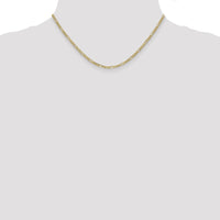 10k 2.5mm Semi-Solid Figaro Chain-10BC120-16