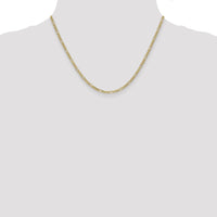 10k 2.5mm Semi-Solid Figaro Chain-10BC120-18