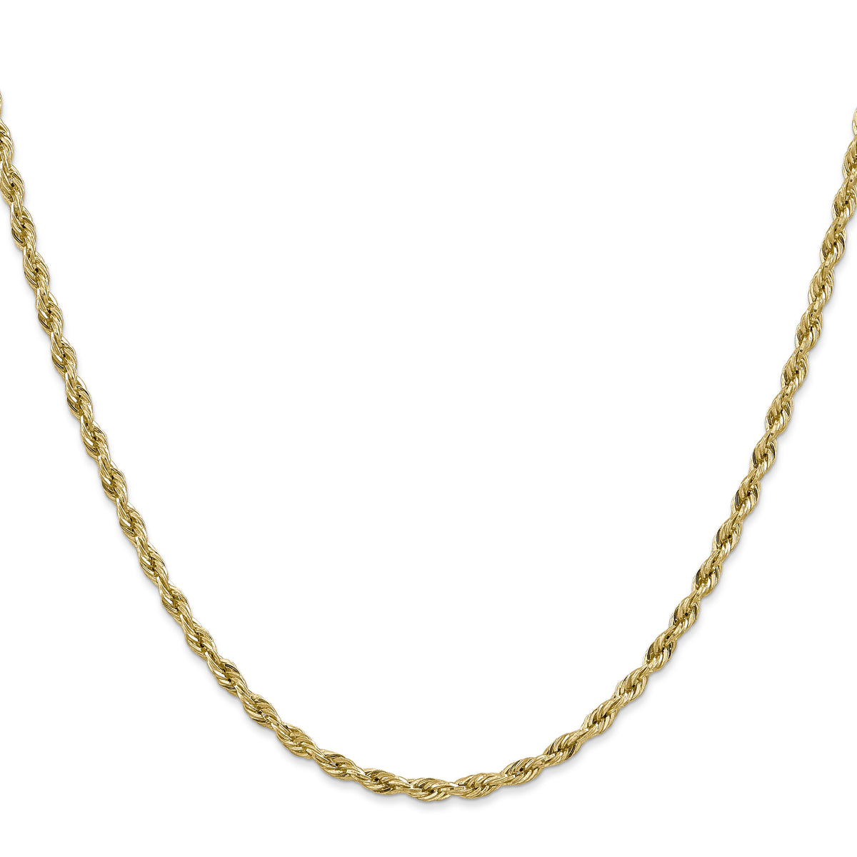 10k 3mm Semi-Solid Rope Chain-10BC133-20