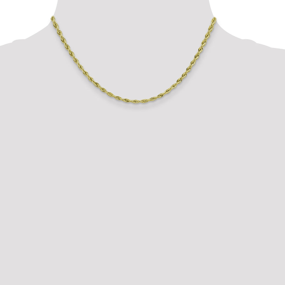 10k 3mm Semi-Solid Rope Chain-10BC133-16