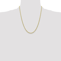 10k 3mm Semi-Solid Rope Chain-10BC133-22
