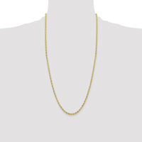 10k 3mm Semi-Solid Rope Chain-10BC133-28