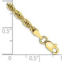 10k 3mm Semi-Solid Rope Chain-10BC133-8
