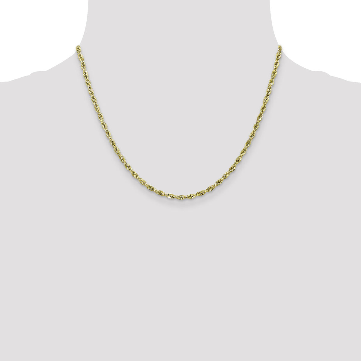 10k 2.8mm Semi-Solid Rope Chain-10BC134-18