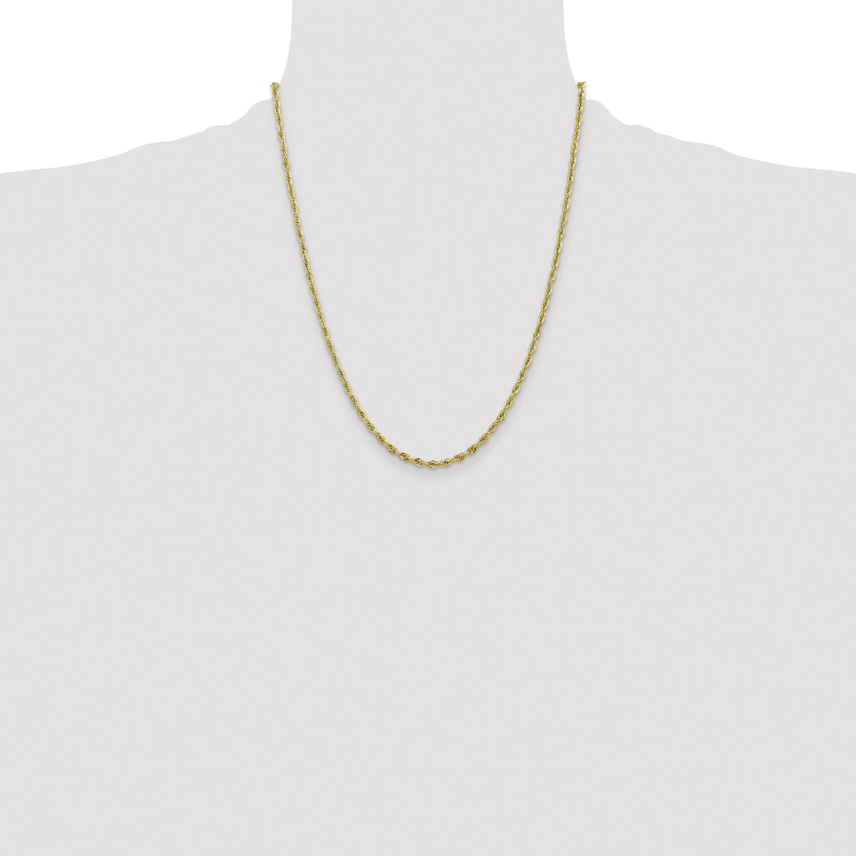 10k 2.8mm Semi-Solid Rope Chain-10BC134-22