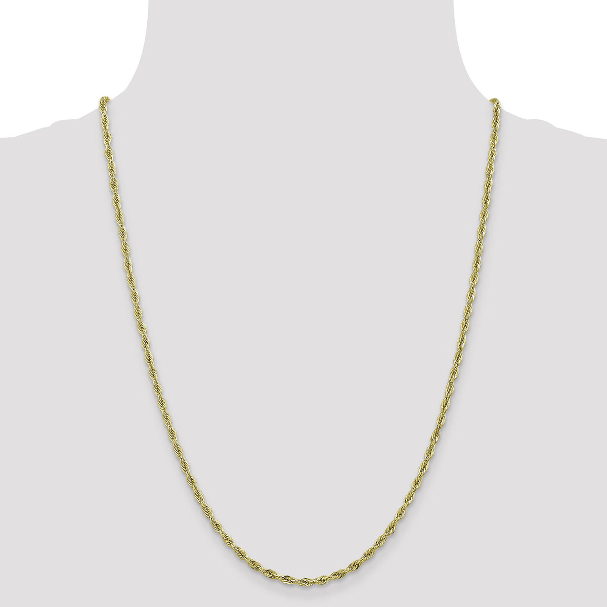 10k 2.8mm Semi-Solid Rope Chain-10BC134-24