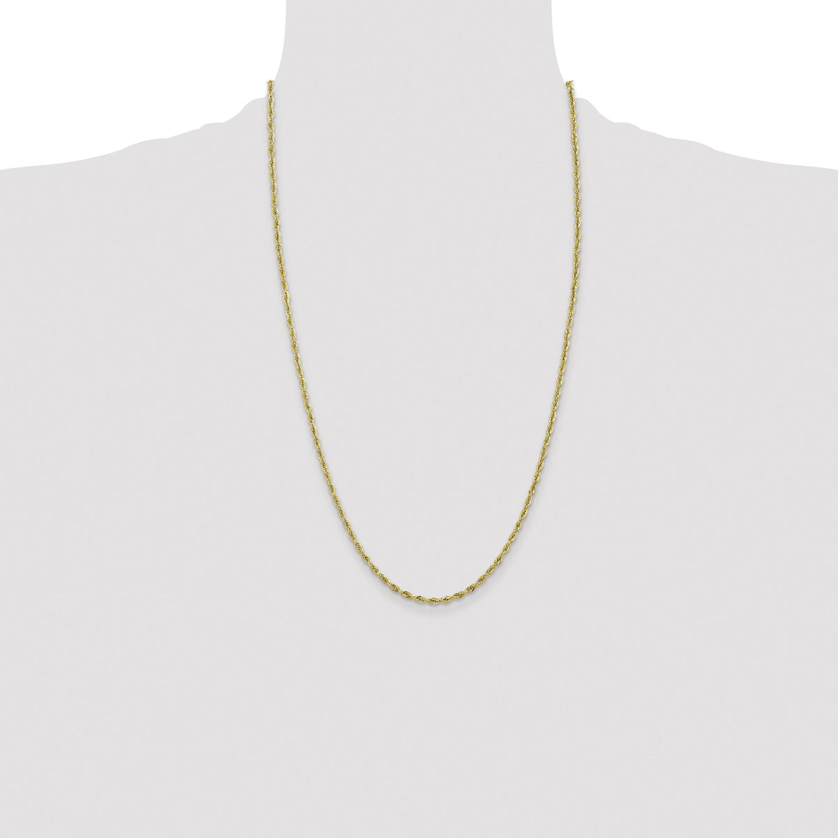 10k 2.8mm Semi-Solid Rope Chain-10BC134-26