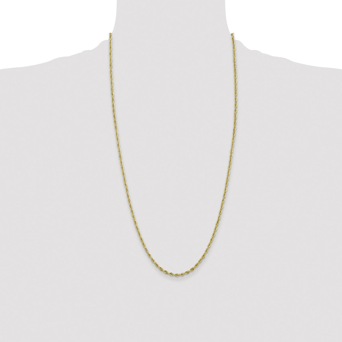 10k 2.8mm Semi-Solid Rope Chain-10BC134-28