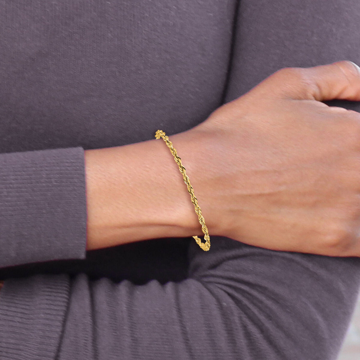 10k 2.8mm Semi-Solid Rope Chain-10BC134-9
