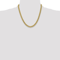 10k 6mm Semi-Solid Miami Cuban Chain-10BC154-20
