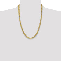 10k 6mm Semi-Solid Miami Cuban Chain-10BC154-24