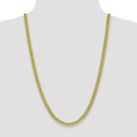 10k 6mm Semi-Solid Miami Cuban Chain-10BC154-26