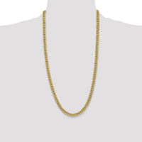 10k 6mm Semi-Solid Miami Cuban Chain-10BC154-28