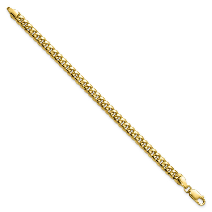 10k 6mm Semi-Solid Miami Cuban Chain-10BC154-7