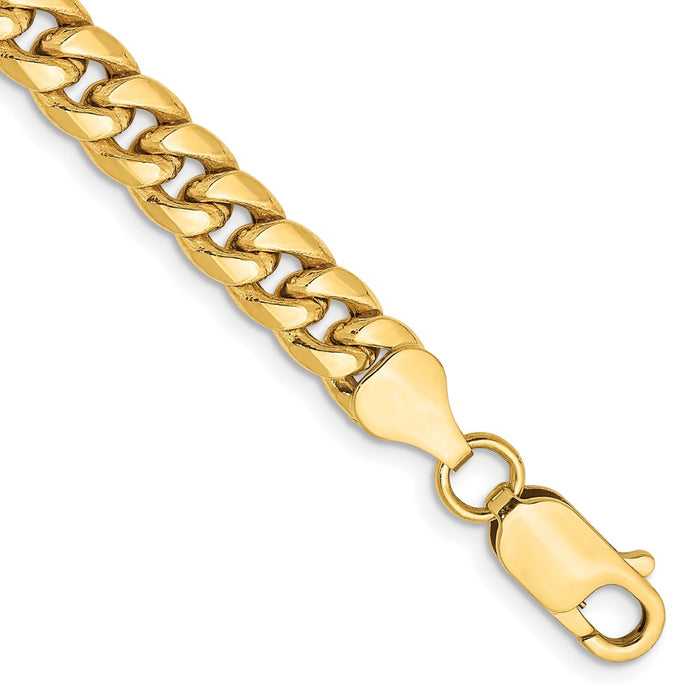 10k 6mm Semi-Solid Miami Cuban Chain-10BC154-9