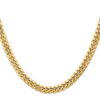 10k 6.75mm Semi-Solid Miami Cuban Chain-10BC155-28