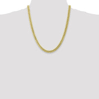 10k 6.75mm Semi-Solid Miami Cuban Chain-10BC155-22