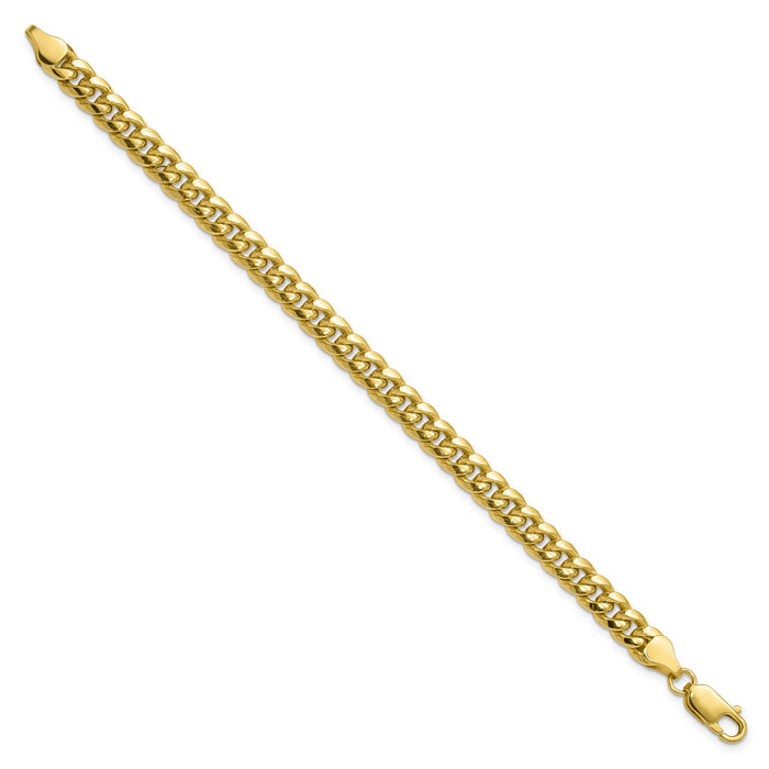 10k 6.75mm Semi-Solid Miami Cuban Chain-10BC155-8