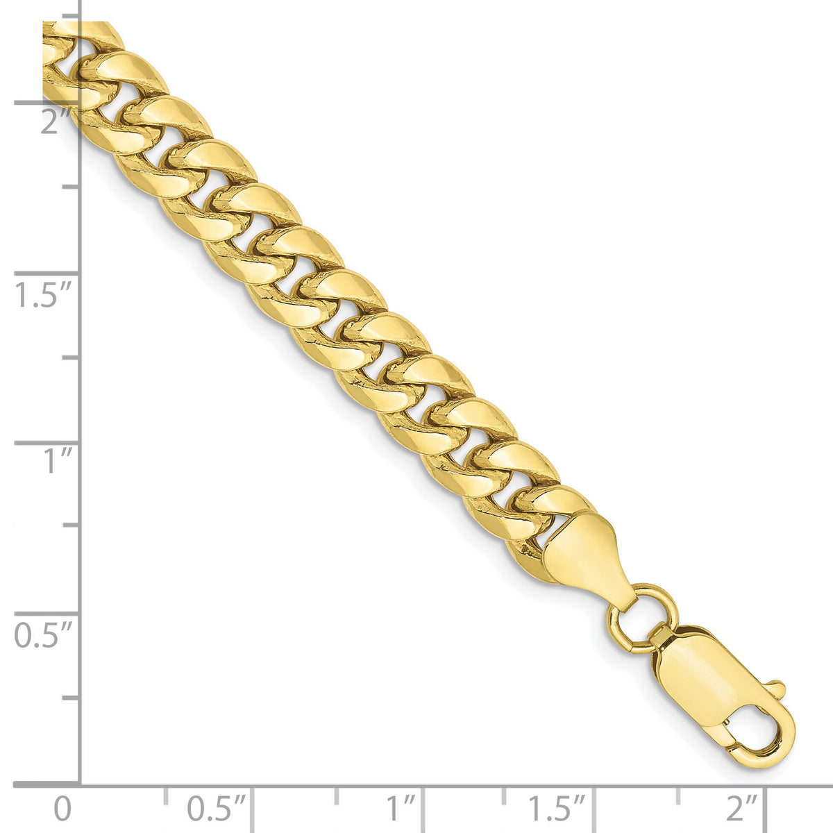 10k 6.75mm Semi-Solid Miami Cuban Chain-10BC155-8