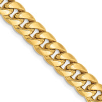 10k 6.75mm Semi-Solid Miami Cuban Chain-10BC155-28