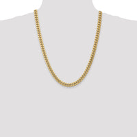 10k 7.3mm Semi-Solid Miami Cuban Chain-10BC156-24