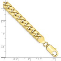 10k 7.3mm Semi-Solid Miami Cuban Chain-10BC156-7
