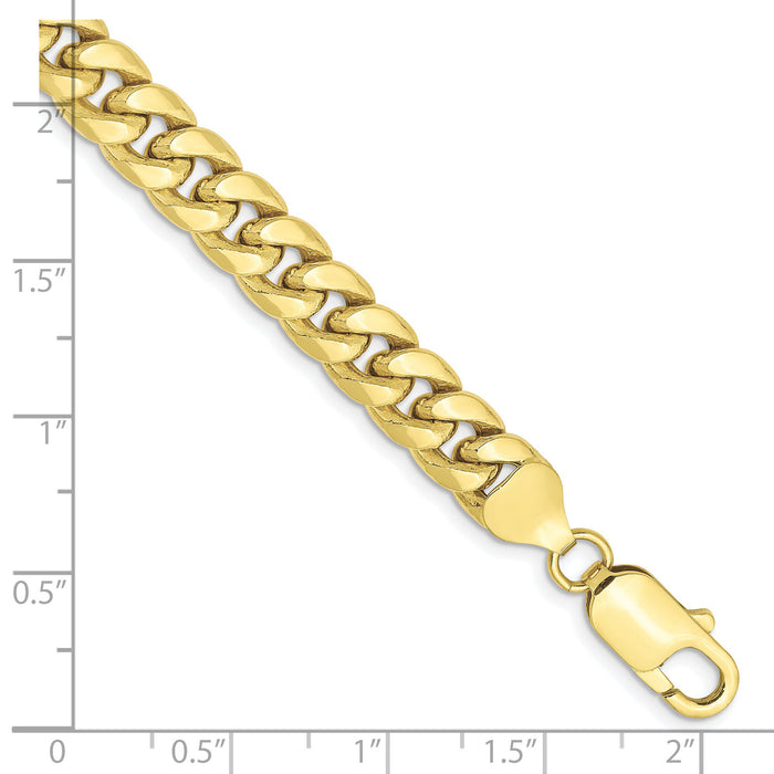 10k 7.3mm Semi-Solid Miami Cuban Chain-10BC156-8