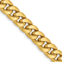 10k 7.3mm Semi-Solid Miami Cuban Chain-10BC156-24